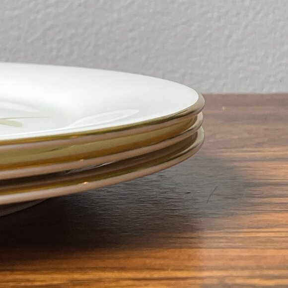 Royal Doulton 3 Salad Plates 8" Yorkshire Rose H 5050 England 1977 - Picture 8 of 11